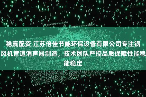 稳赢配资 江苏倍佳节能环保设备有限公司专注锅炉风机管道消声器制造，技术团队严控品质保障性能稳定